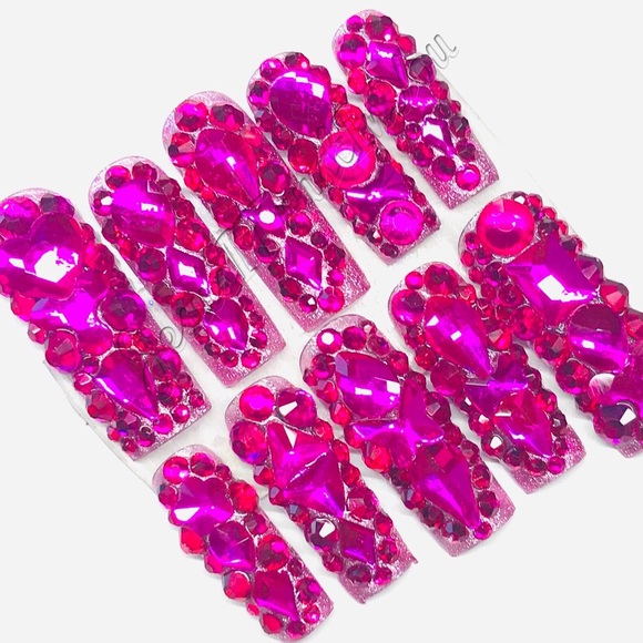 GREAT FAITH - LONG SQUARE PRESS ON NAILS - Picture 12 of 13